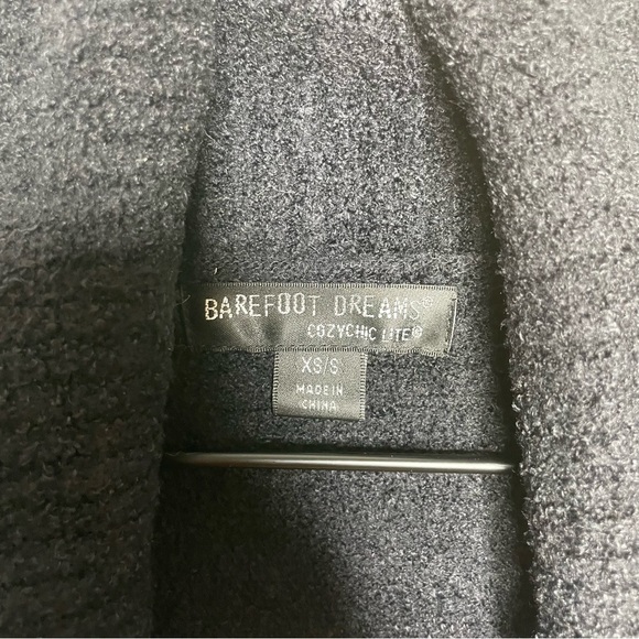 Barefoot Dreams Black CozyChic Lite Circle Cardi Sweater Womens XS/S - Picture 4 of 5
